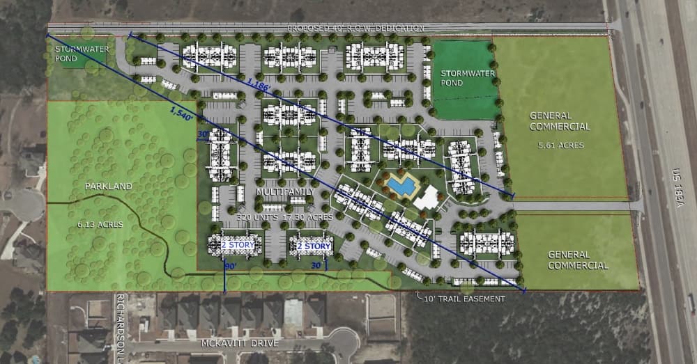 29-acre parcel on Toll 183A in Leander closer to development