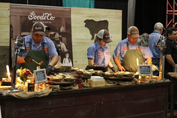 Goode Company Kitchen and Cantina prepared barbecue dishes at the fourth annual Taste of the Town Jan. 16 at The Woodlands Waterway Marriott Hotel and Convention Center in The Woodlands. (Andrew Christman/Community Impact Newspaper)