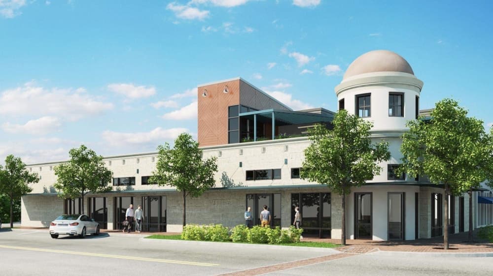 The distillery will be located on the site of the former City Council chambers. (Courtesy Hitch Hall)