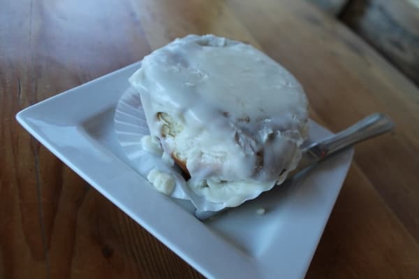 The cinnamon roll ($4.75-$5.75) is one of the most popular breakfast bakery items.
