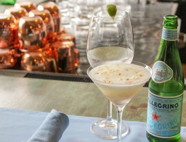 The Coconut Paradise ($9-$12) is made with white rum and coconut milk. (Adriana Rezal/Community Impact Newspaper)
