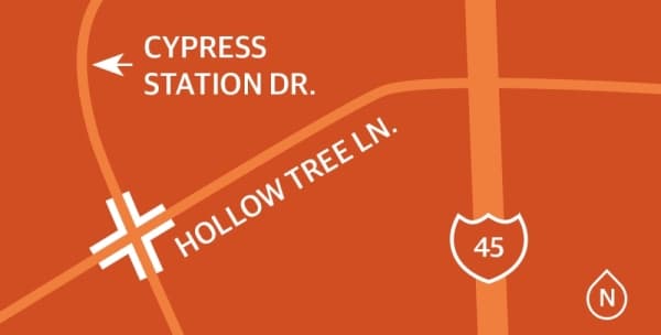 Utility relocations stall traffic signal installation at Cypress Station Drive, Hollow Tree Lane