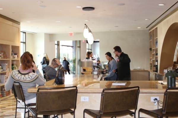 Herald Cafe in Market by Macy's features coffee, wine, beer and snacks and has menus for breakfast and lunch. (Miranda Jaimes/Community Impact Newspaper)