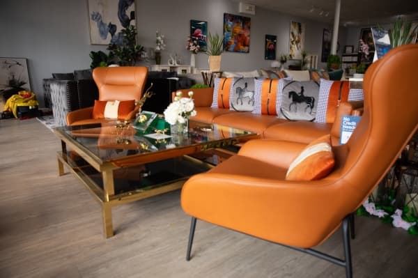 Plano furniture and decoration store offers bright and bold pieces for homes