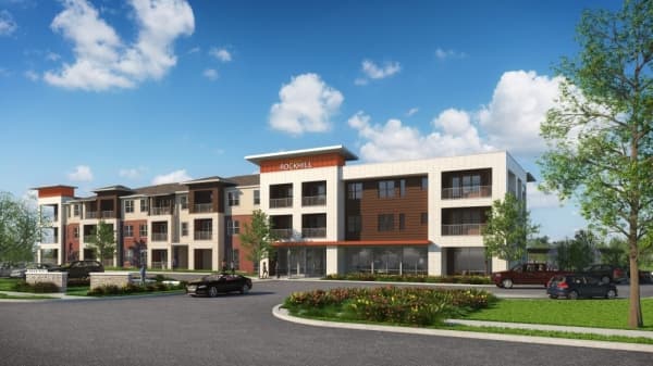 The apartments, located at 1703 Rockhill Road, are expected to open summer 2021. (renderings courtesy JPI)