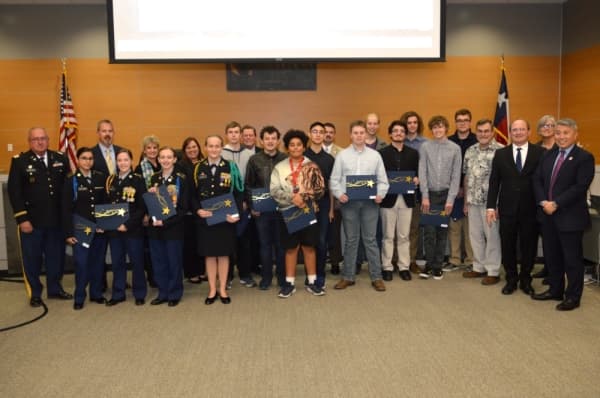 Comal ISD board of trustees gives recognition to CyberPatriot teams