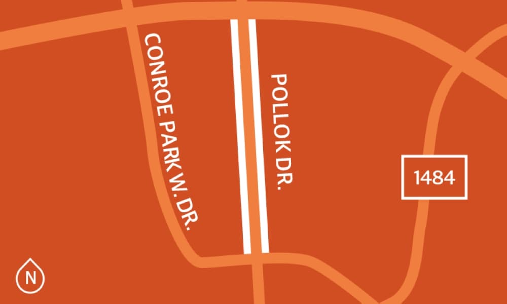 The city of Conroe’s project to replace the asphalt along Pollok Drive with concrete is substantially complete. 
