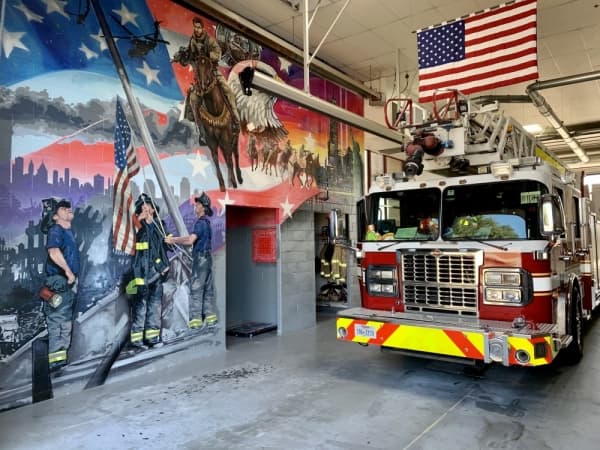 9/11 mural completed at Plano firestation