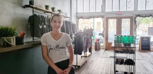 Kelsie Cabrera opened Brave Vira Yoga in September 2018. (Ali Linan/Community Impact Newspaper)