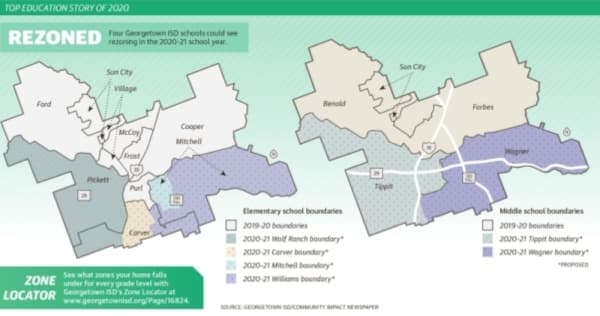 Georgetown ISD board finalizes rezoning for 2020-21 school year