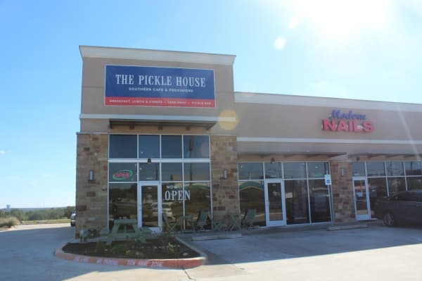 The Pickle House is located on Hwy. 290. (Olivia Aldridge/Community Impact Newspaper)