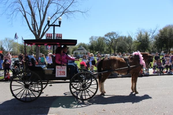 The Sam Houston Trail Riders rode into downtown Tomball from Montgomery on Feb. 25 on their way to the Houston Livestock Show and Rodeo.