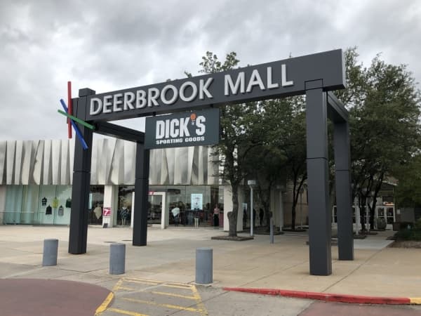 After renovations on the exterior signage were completed. (Courtesy Deerbrook Mall)