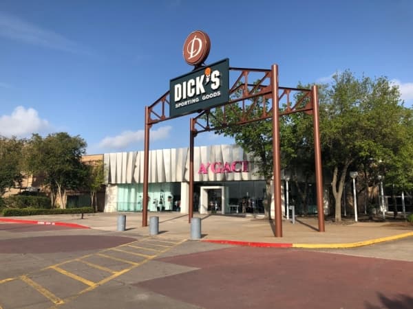 Before renovations on the exterior signage were completed. (Courtesy Deerbrook Mall)