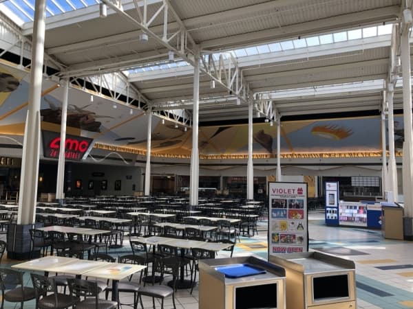 Before renovations on the food court were completed. (Courtesy Deerbrook Mall)