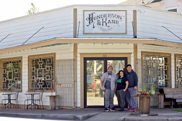 (From left) Jesse Gallegos, Veronica Avila and John Avila run Henderson & Kane.