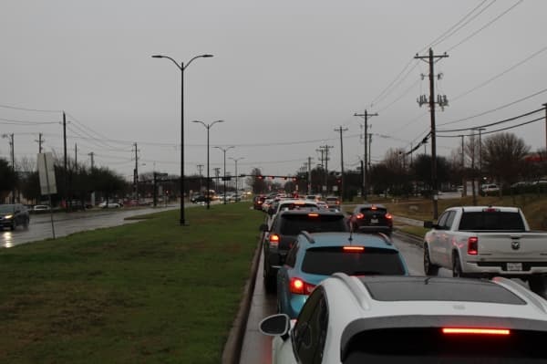 The design phase will soon wrap up for the construction of two additional lanes on Lebanon Road that will stretch from Parkwood Boulevard to Ohio Drive. (William C. Wadsack/Community Impact Newspaper)