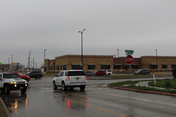 Construction on a new traffic signal at Legacy Drive and Throne Hall Drive is expected to begin in March. (William C. Wadsack/Community Impact Newspaper)