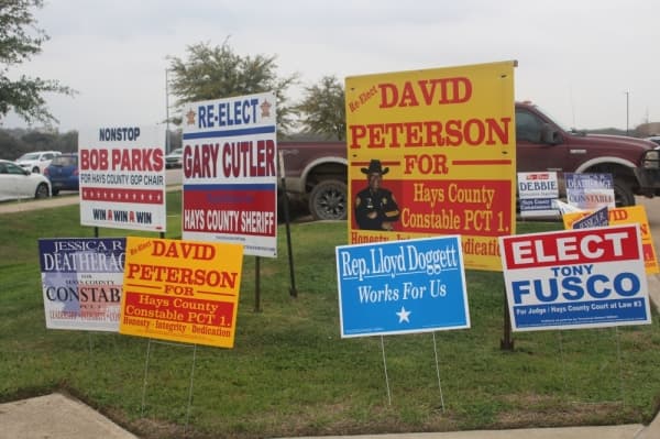 Incumbent leads Republican nomination, Alex Villalobos leads Democratic for Hays County sheriff race