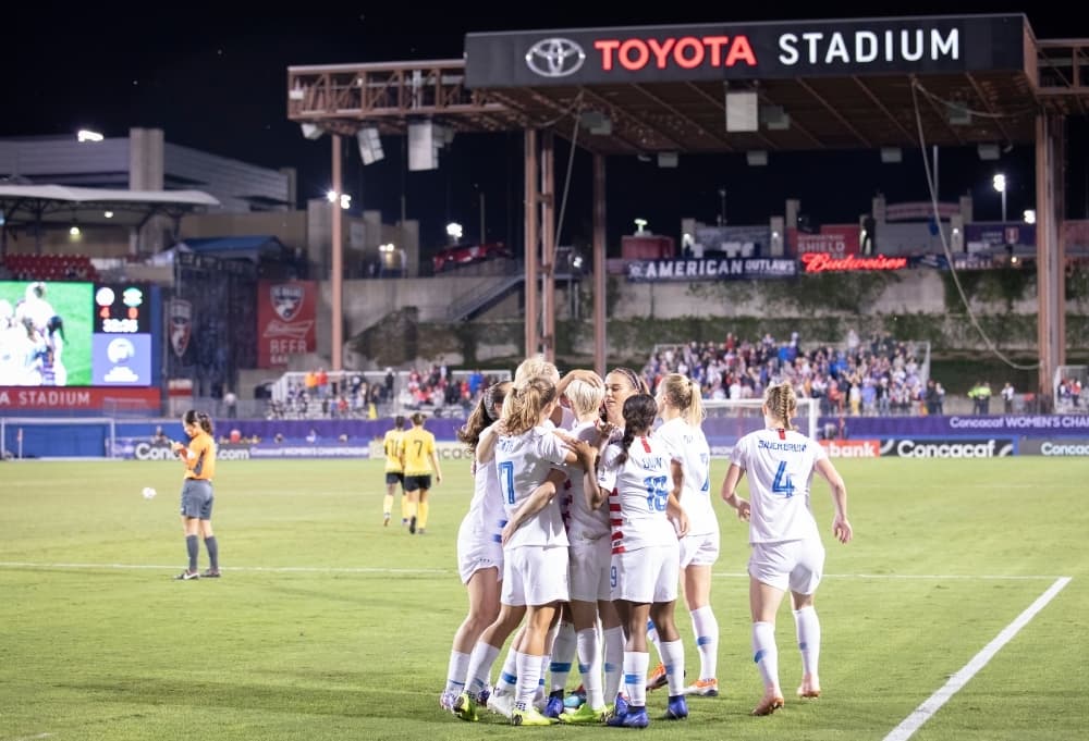 The U.S. women’s national soccer team, as well as teams representing England, Spain and Japan, will take part in a SheBelieves Cup doubleheader March 11. (Courtesy FC Dallas)