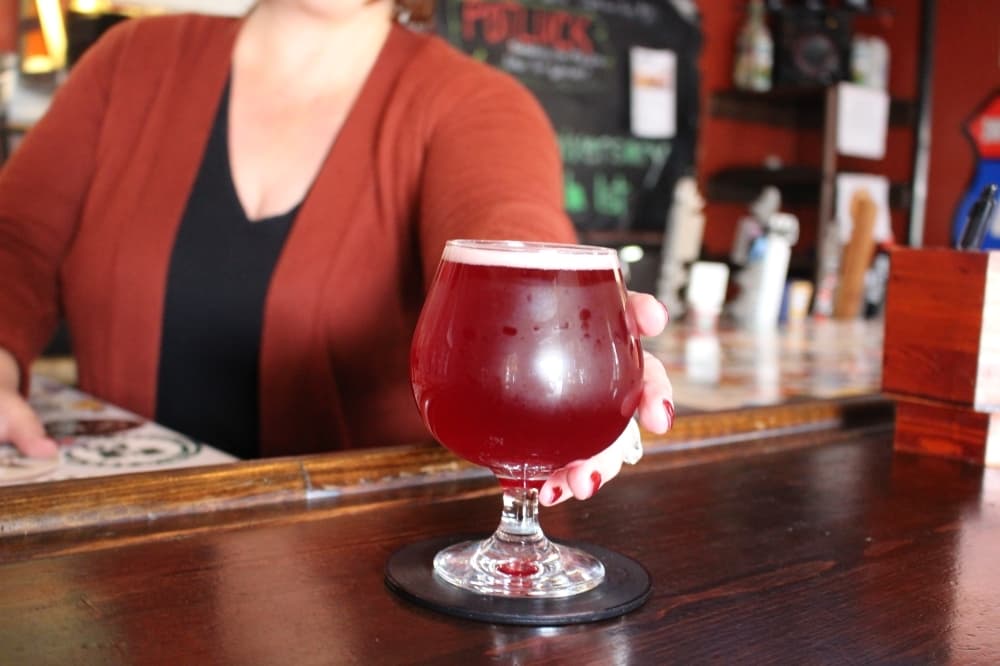 The bar also has flights to let customers try a wide variety of beers, including sours, stouts and Indian Pale Ales. (Kelly Schafler/Community Impact Newspaper)