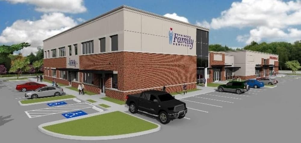 The Client Services Building is expected to be completed in November. (Courtesy Frisco Family Services)