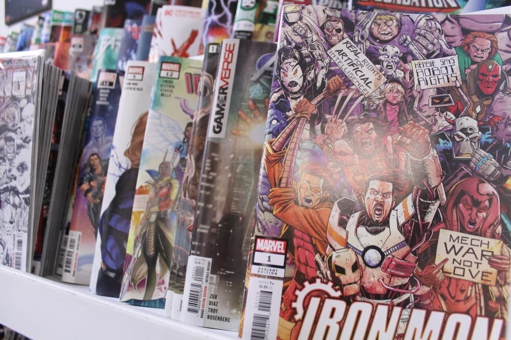 The store includes new and classic comic books. (Photos by Lindsey Juarez Monsivais/Community Impact Newspaper)