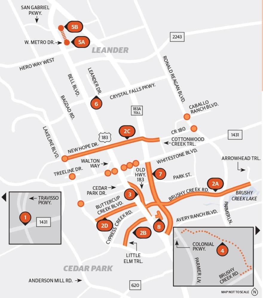 9 transportation updates from Cedar Park, Leander for March 2020