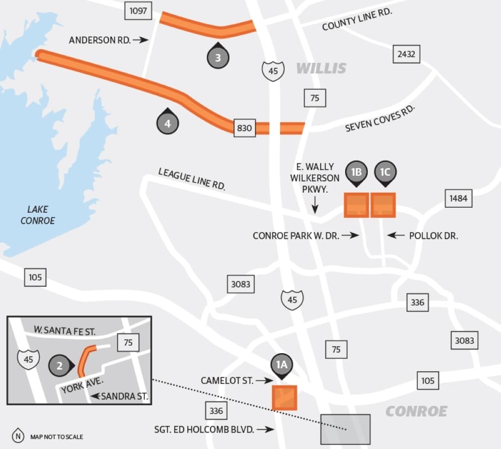 FM 1097 widening, Milltown area improvements: Check out 5 transportation projects in Conroe