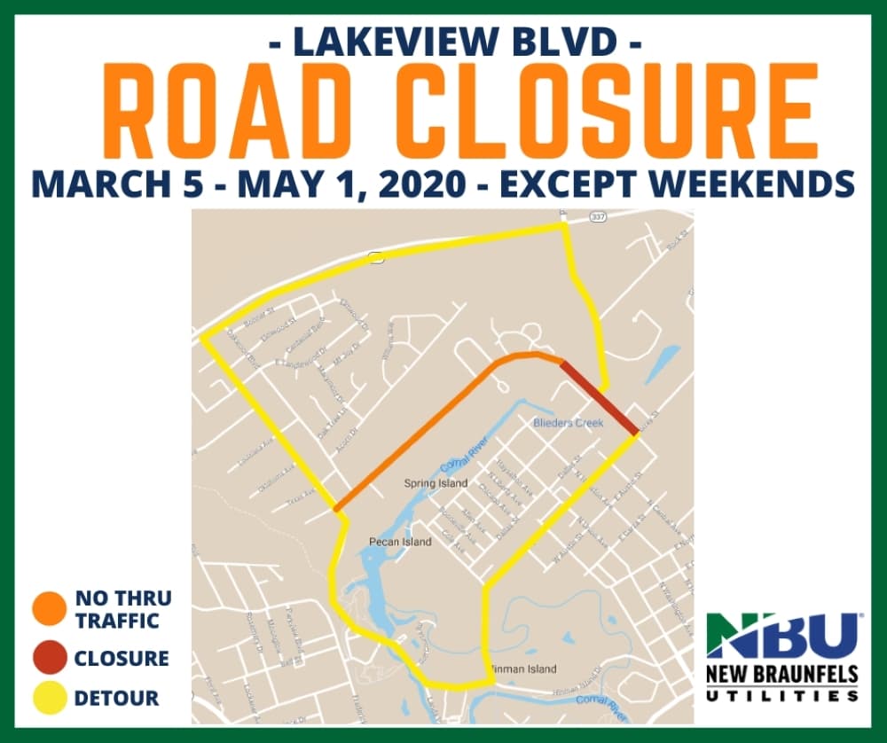Lakeview Boulevard closure will last through April
