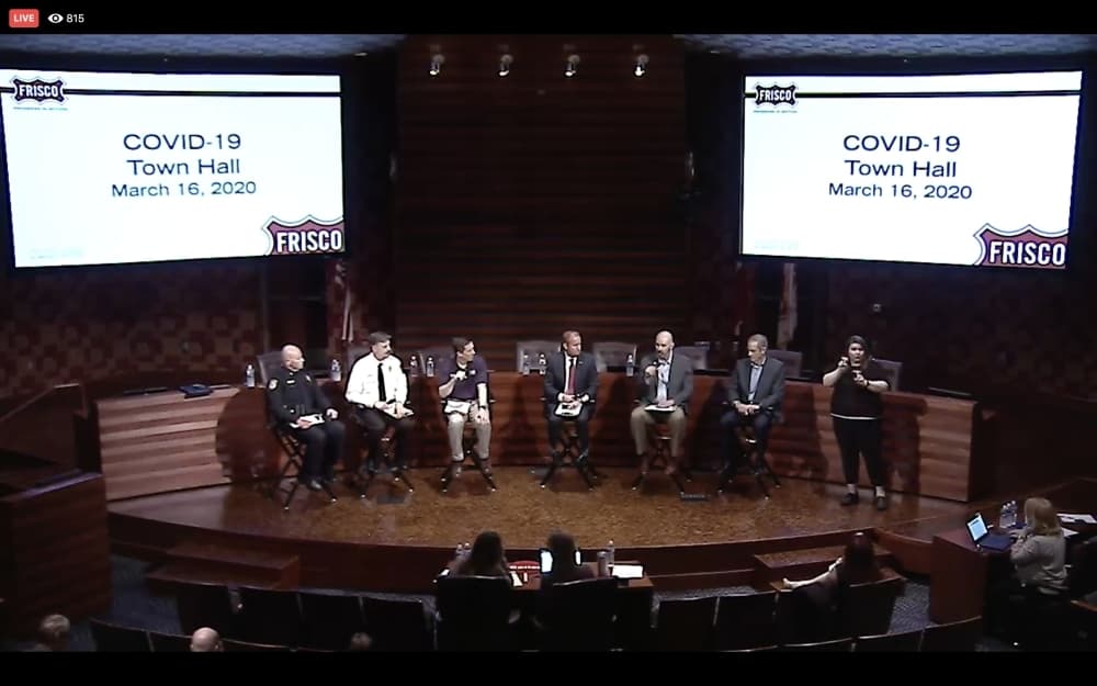 Frisco's virtual town hall sheds light on coronavirus testing, emergency response