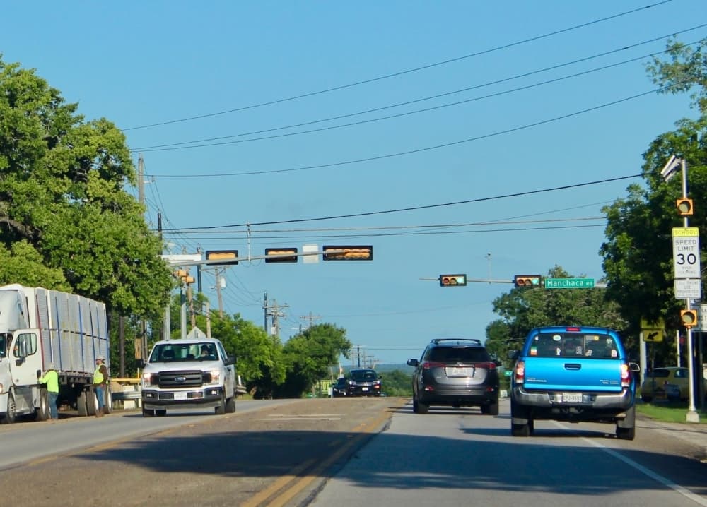 South Manchaca Road widening project could be completed next spring