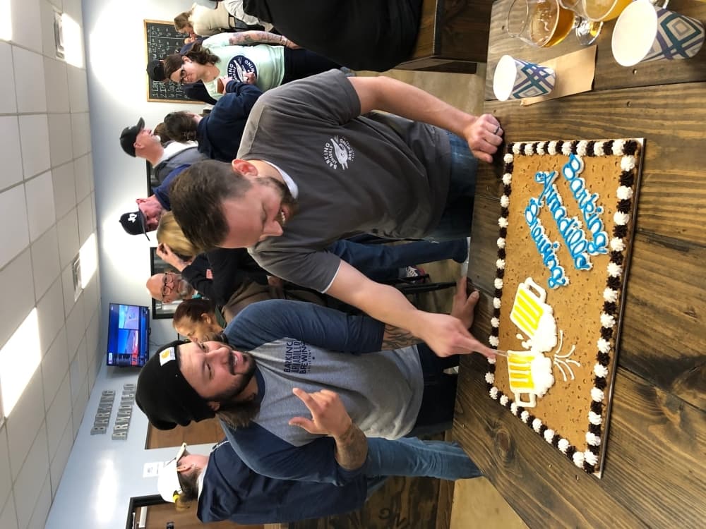 Barking Armadillo Brewing temporarily closed its taproom the week following its grand opening celebration. (Courtesy Barking Armadillo Brewing)
