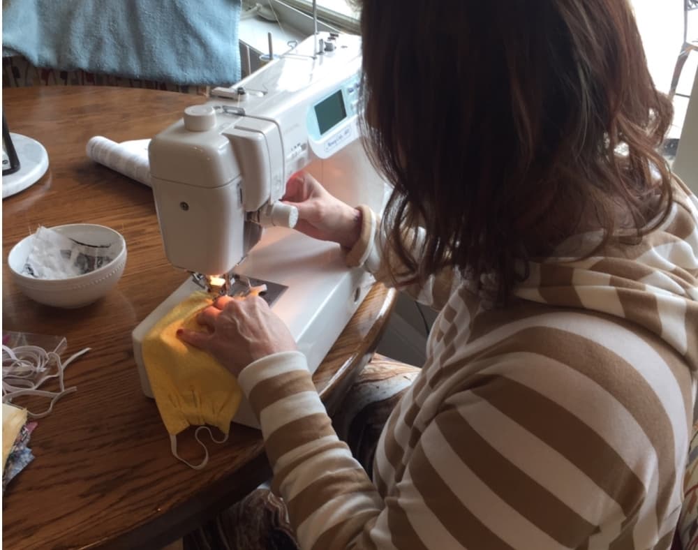 Lake Conroe resident puts sewing skills to use making face masks