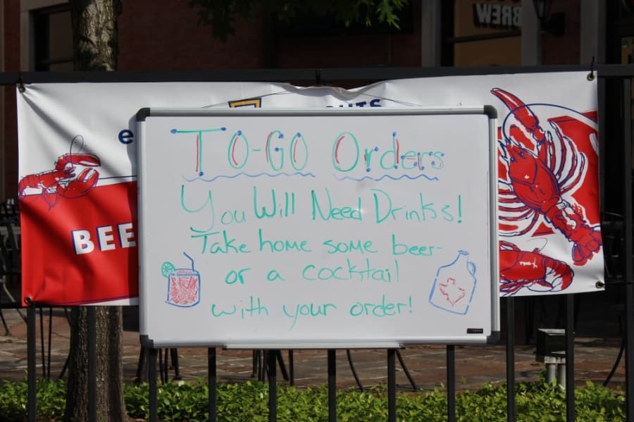 Many restaurants, including The Annex Crafthouse located in Vintage Park, are offering curbside service to comply with state and county regulations. (Hannah Zedaker/Community Impact Newspaper)