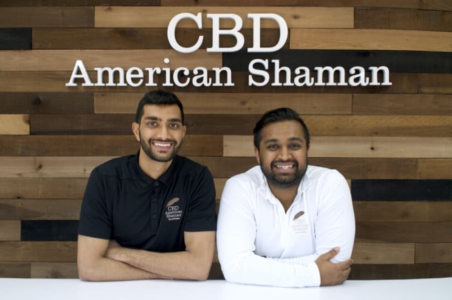 AK Ved (left) and Samit Patel (right) are the owners of CBD American Shaman of Southlake. (Courtesy CBD American Shaman of Southlake)