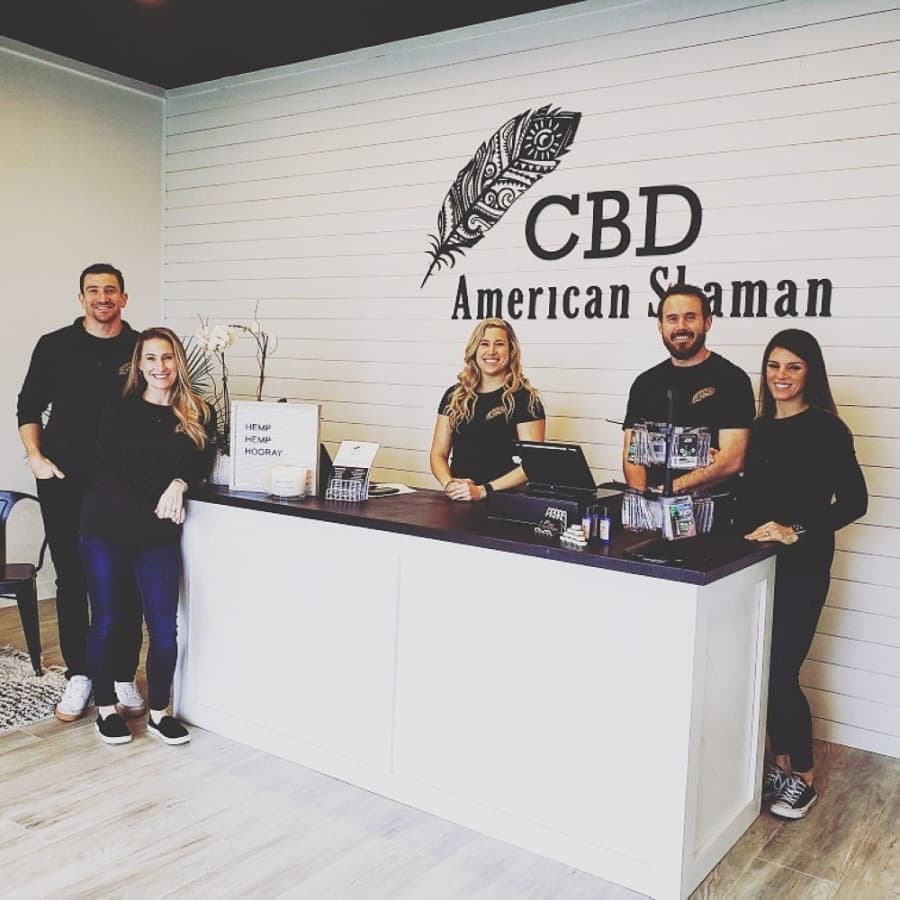 Lance Griffin (far left) is the owner of CBD American Shaman of Grapevine. (Courtesy CBD American Shaman of Grapevine)