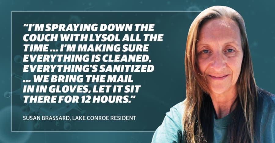 ‘I’m trying to stay alive’: Inside the life of an immunocompromised Conroe resident during coronavirus