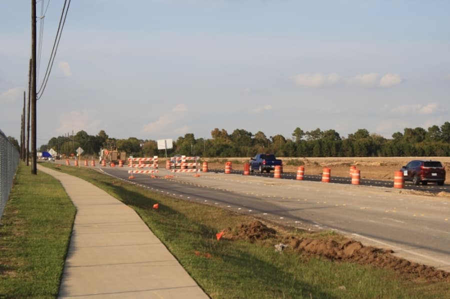 Peek road widening project in Katy area finishes paving portion