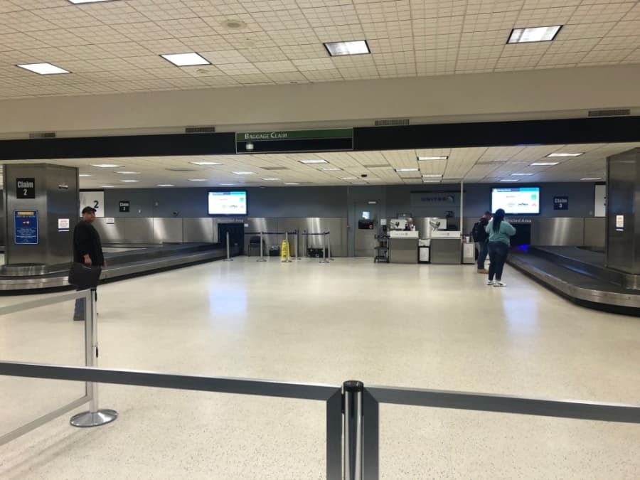 Houston Airport System officials expect March passenger data to be significantly lower than in other months. Foot traffic at IAH was light March 24. (Emily Heineman/Community Impact Newspaper)