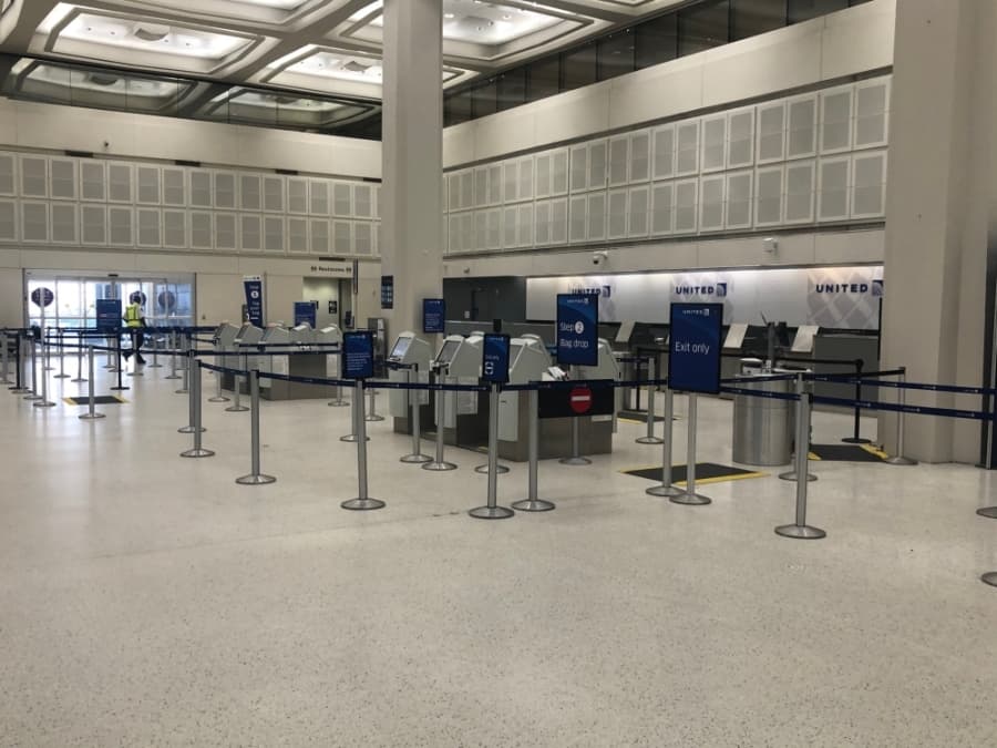 Houston Airport System officials have closed down all but three TSA checkpoints at George Bush Intercontinental Airport. (Emily Heineman/Community Impact Newspaper)