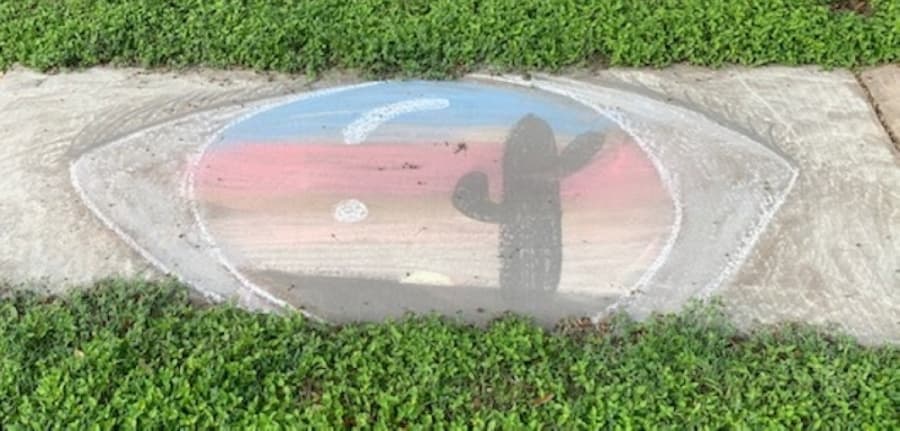 A Leander realty company recently sponsored a sidewalk chalk art contest called a Chalk Art Walk in three Leander neighborhoods. (Courtesy Andrew Fox)
