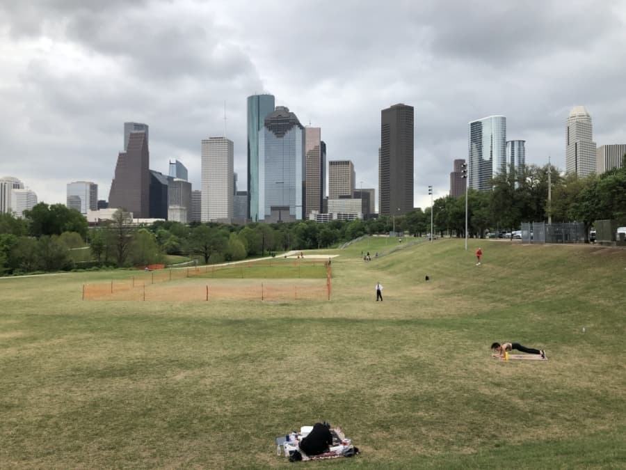 Houston parks stay open with new distancing measures in effect