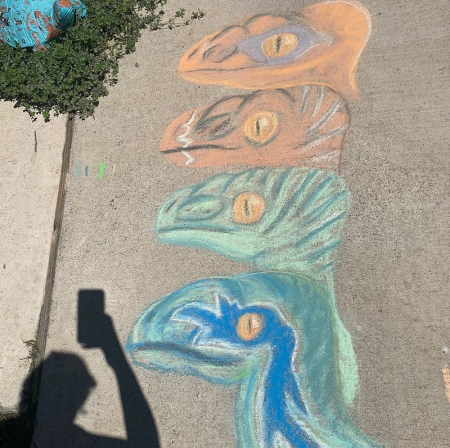 JoAnna Foster said she was very impressed with some of the artists in her neighborhood. (Courtesy JoAnna Foster)