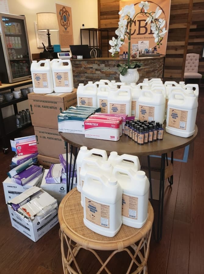 CBD American Shaman makes hand sanitizer, cleansing wash for franchise stores, including Richardson location