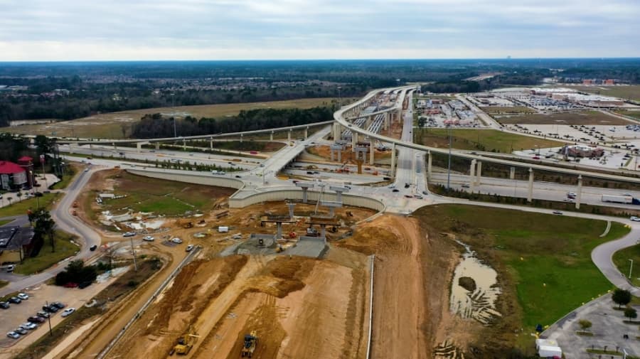 UPDATE: Construction on Grand Parkway bridges to temporarily shut down Hwy. 59 main lanes in New Caney