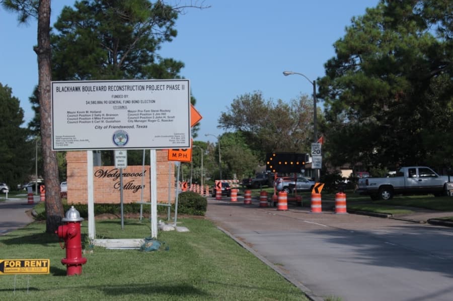 Blackhawk Blvd construction & 2 more Friendswood transportation projects to follow