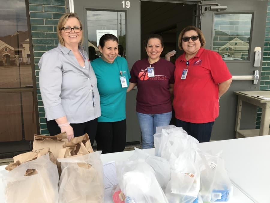 Katy ISD is serving free meals for children at select campuses during its temporary closure due to the COVID-19 pandemic. (Courtesy Katy ISD)