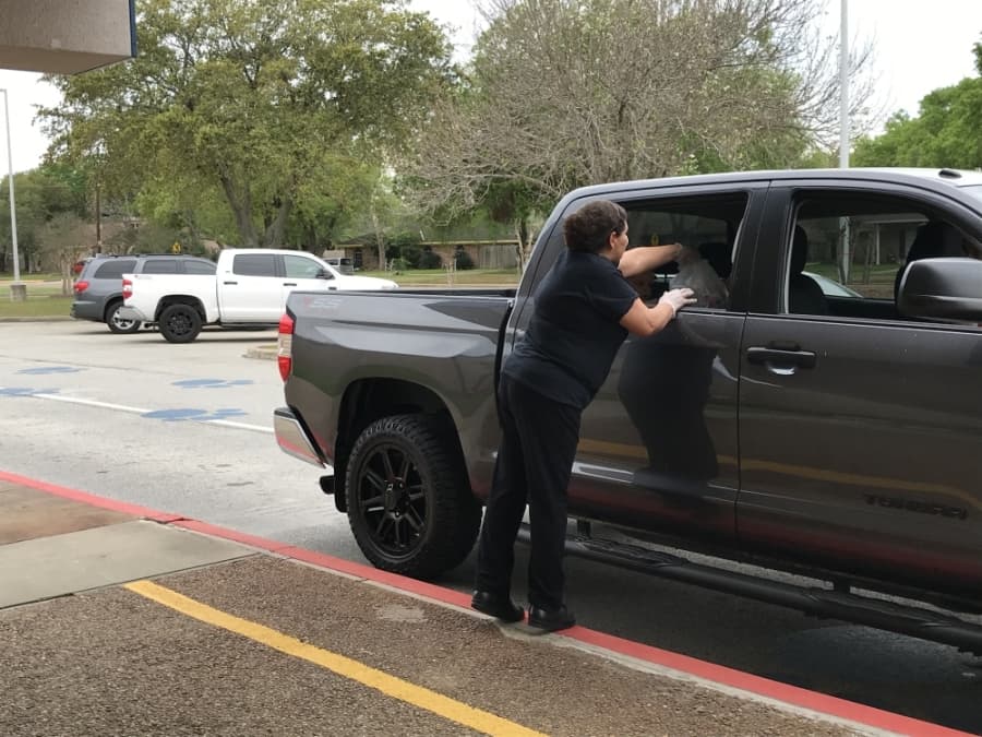 Katy ISD is serving free meals for children at select campuses during its temporary closure due to the COVID-19 pandemic. (Courtesy Katy ISD)