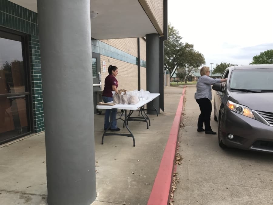 Katy ISD is serving free meals for children at select campuses during its temporary closure due to the COVID-19 pandemic. (Courtesy Katy ISD)